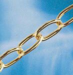 2.2mm x 15mm Brass Plated General Purpose Steel Chain